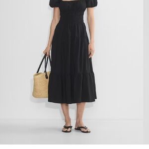 Elegant Black Midi Dress